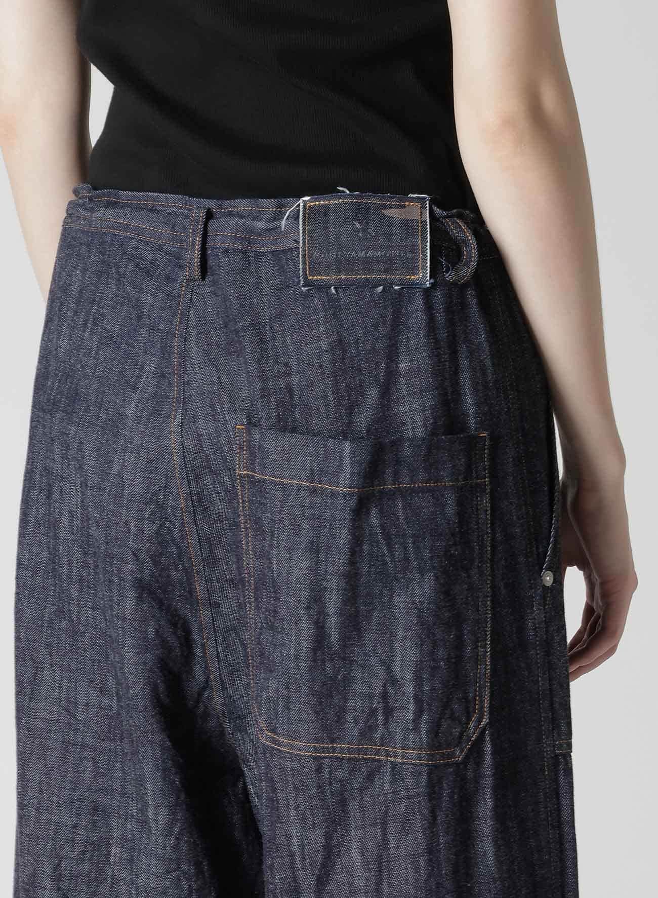 80OZ DENIM LONG STRAIGHT PANTS(XS Indigo): Y's｜THE SHOP YOHJI