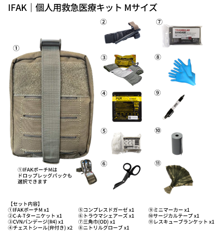 IFAK 個人用救急医療キット Mサイズ | オーストリッチインターナショナル