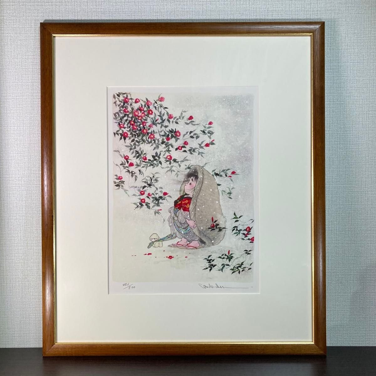 真作保証】池田満寿夫 カラーエッチング 1968年 直筆サイン 額装品