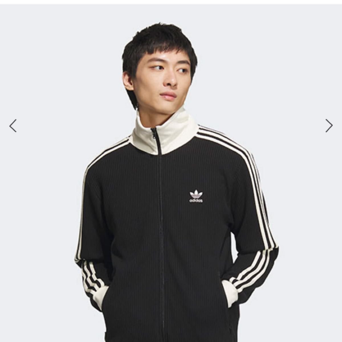 adidas WAFFLE CLASSIC TRACK TOP BLACK アディダス ワッフル