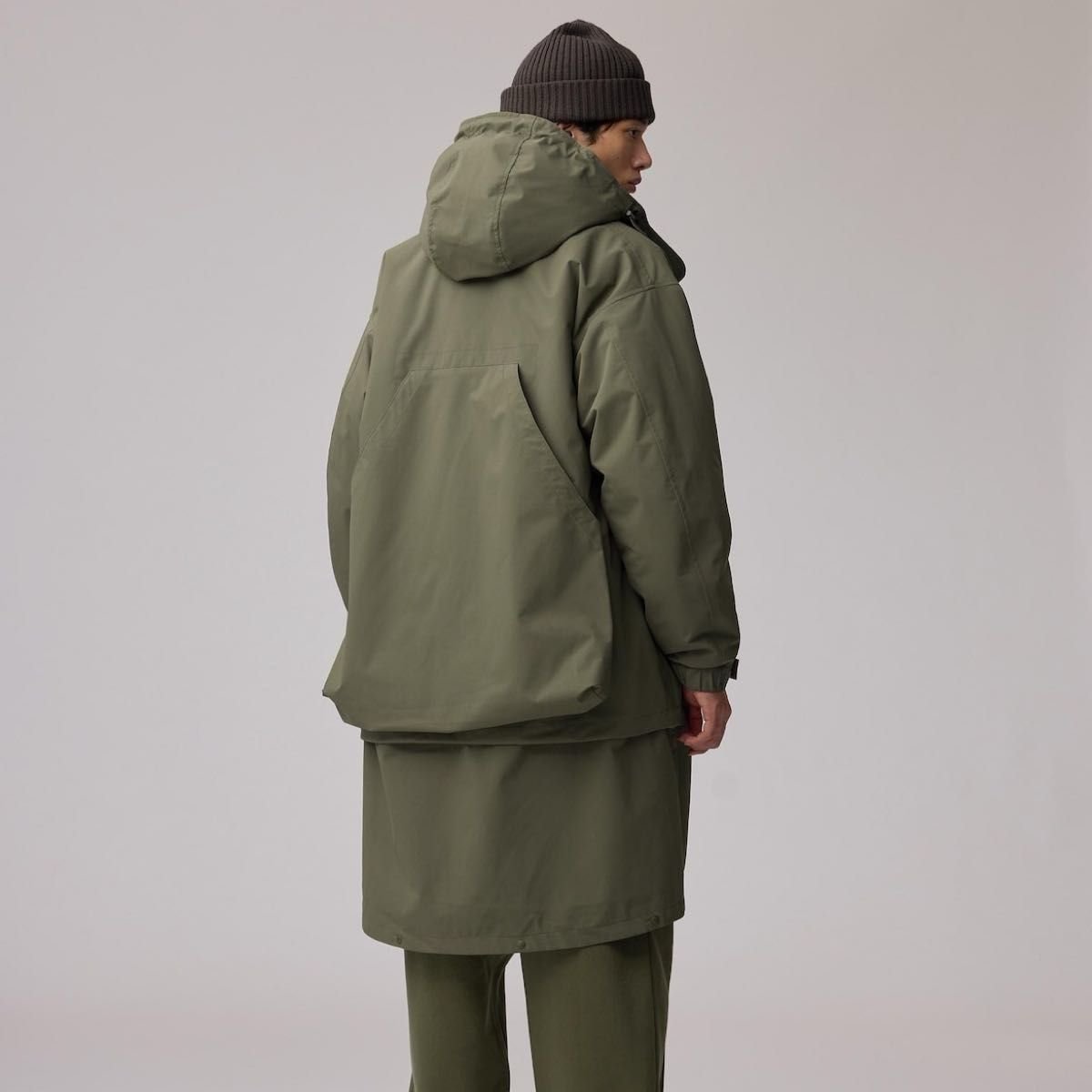 ENGINEERED GARMENTS × GU パデッドシェルパーカ L オリーブ 新品未