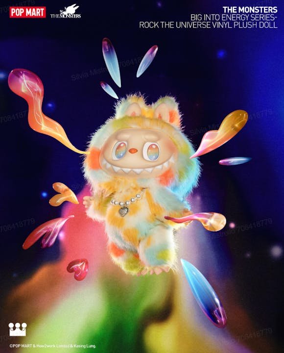 THE MONSTERS Big into Energy Series-ROCK THE UNIVERSE Vinyl Plush Doll