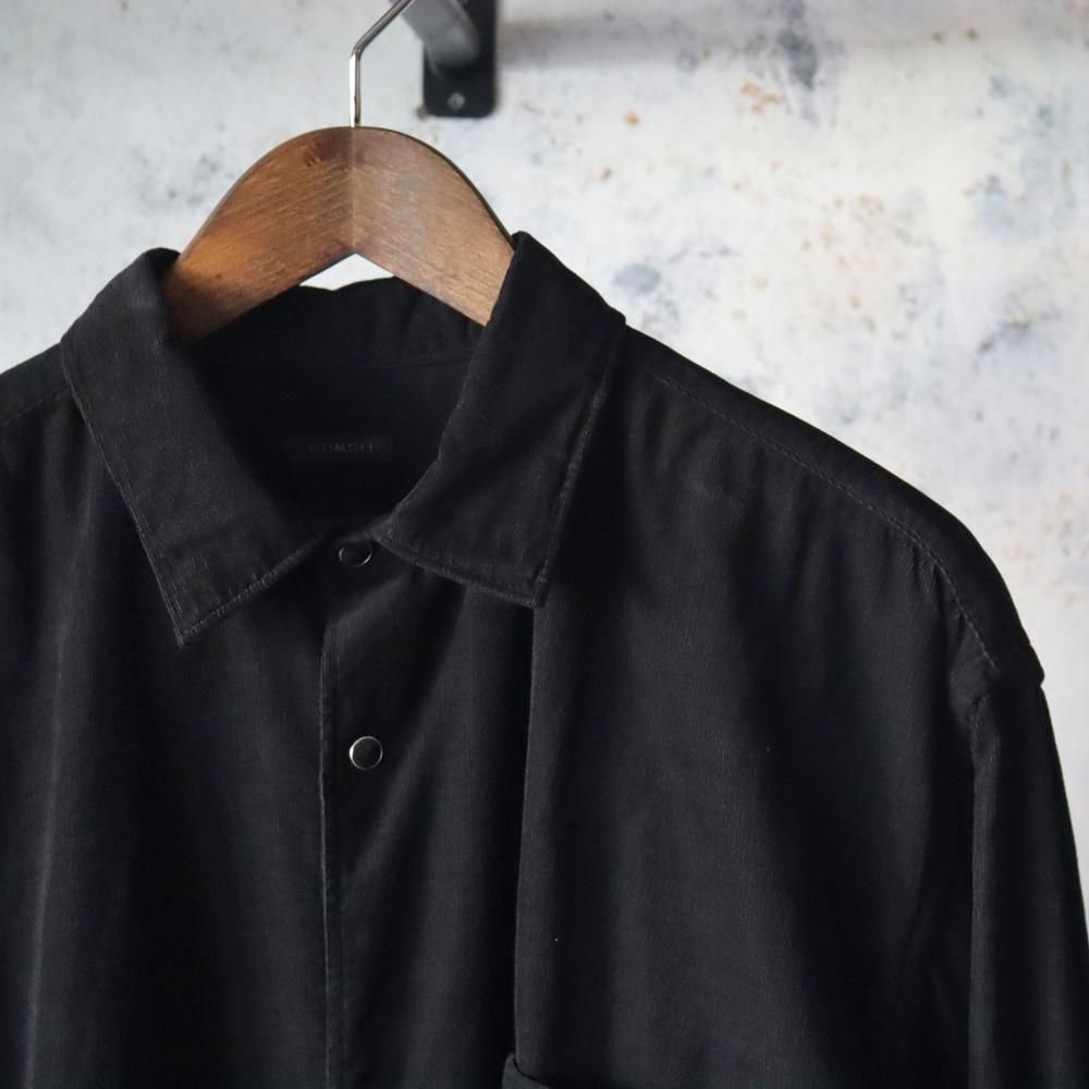 COMOLI コーデュロイ コモリシャツ(Black) - DIMPLE