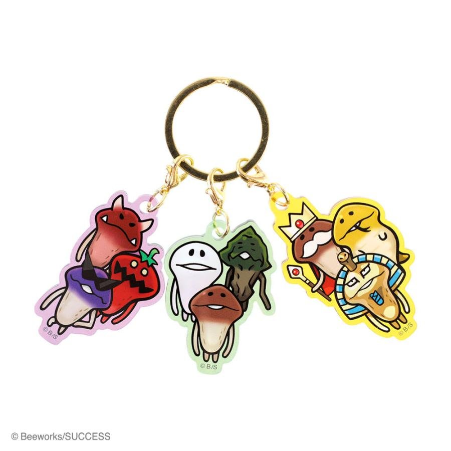 おさわり探偵なめこ栽培キット 3チャームキーホルダー ティーズ
