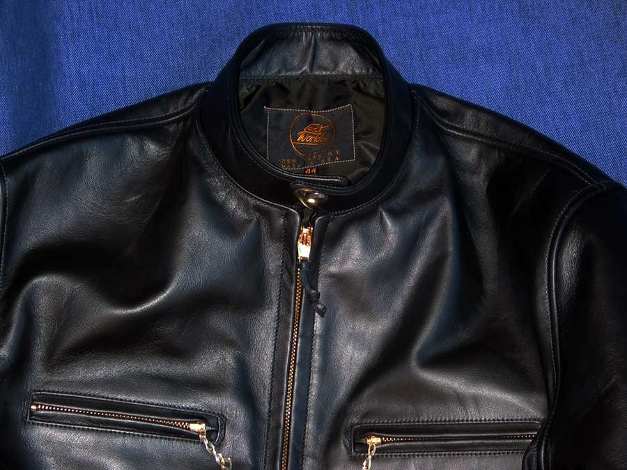 BUCO J100 Horsehide Leather Cafe Racer Motorcycle Jacket