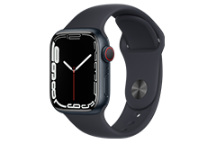 Apple Watch Series 7 (GPS + Cellular, 41mm) - Silver Stainless