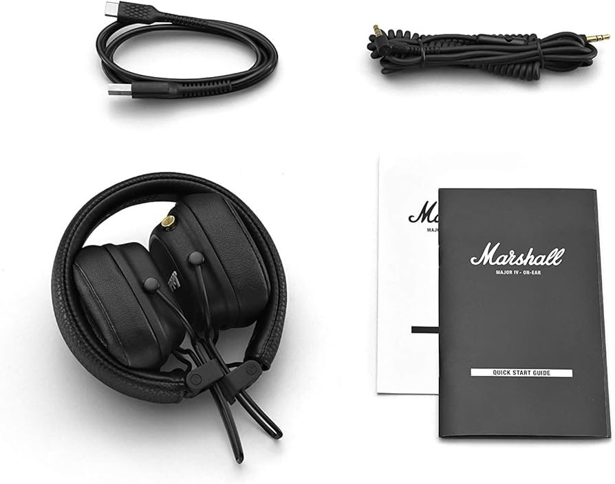 Amazon.co.jp: Marshall Wireless On-Ear Headphones, Major IV, Black