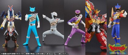 キョウリュウジャー』フィギュア20体セット予約開始! 名乗りシーン再現