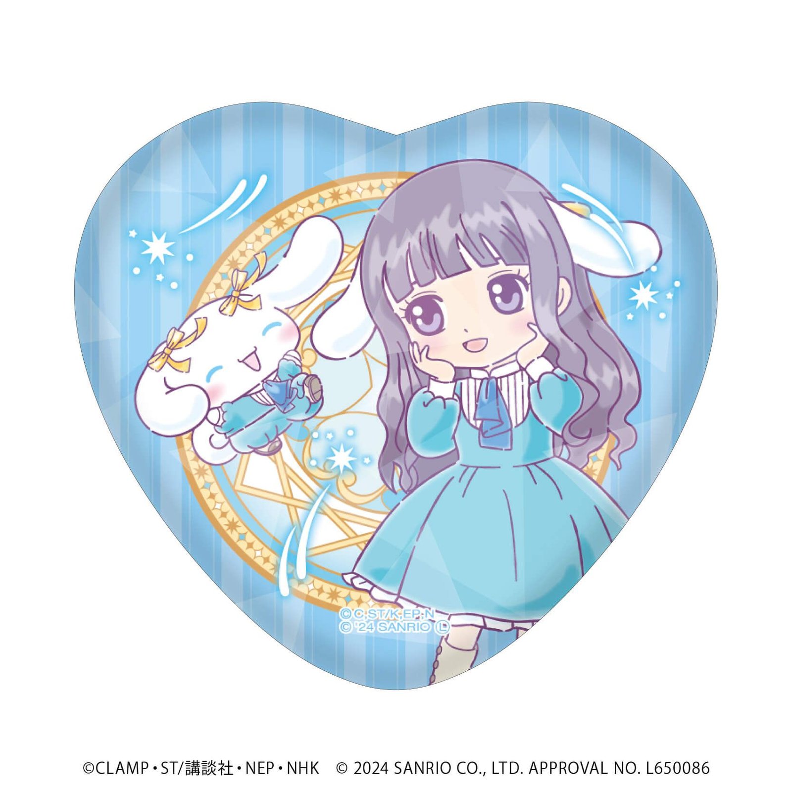 カードキャプターさくら×サンリオキャラクターズ｜ホログラムハート缶