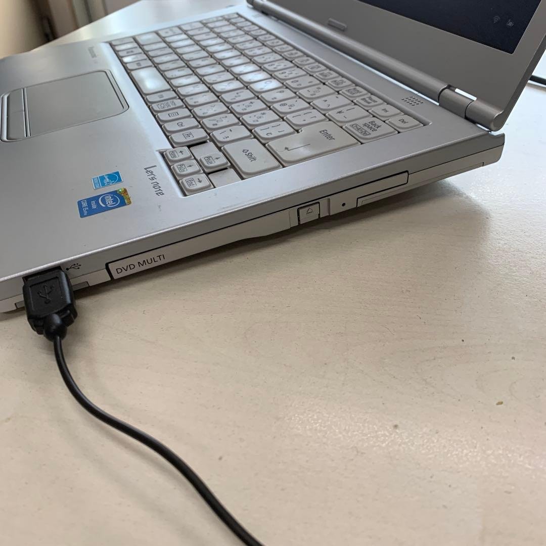 panasonic ノートPC 12GB メモリ、1TB SSD、DVD
