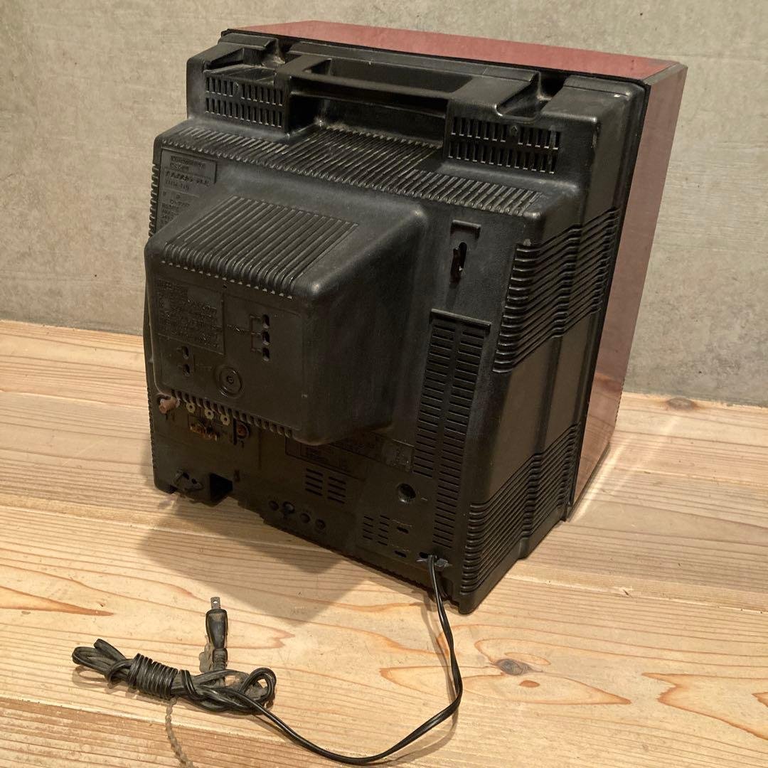 昭和レトロ　赤テレビ　4台　ビクター　シャープ　ナショナル　ソニー　ジャンク